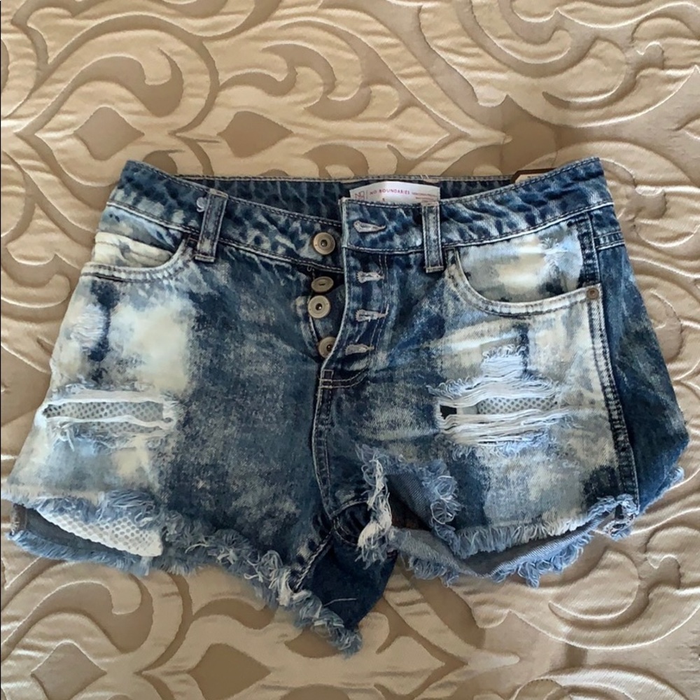 Denim shorts